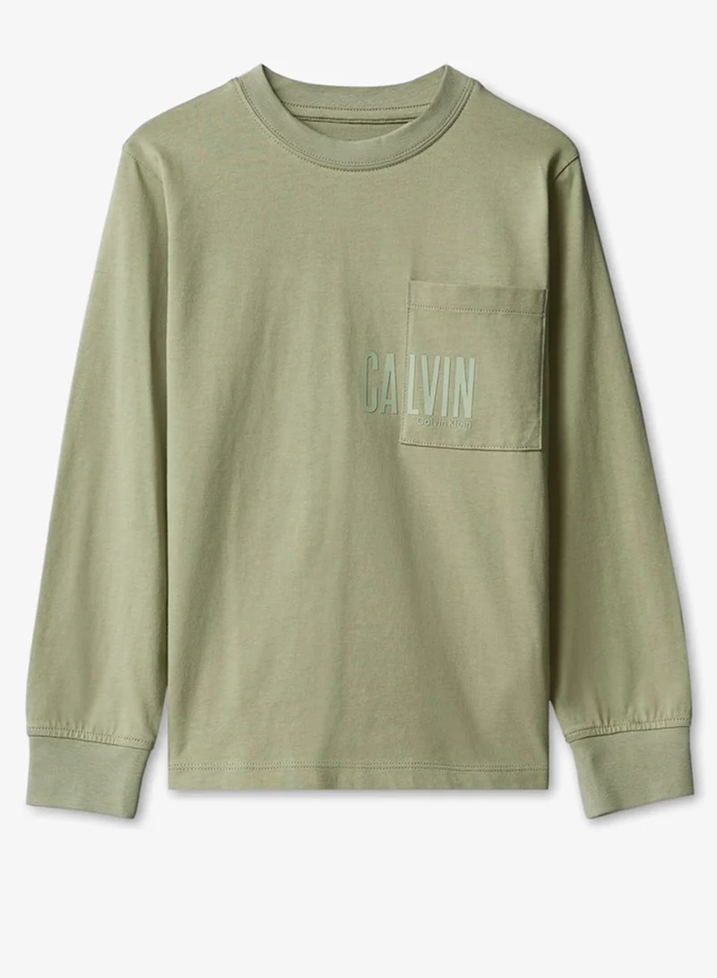Kids' Long Sleeve Pocket T-shirt