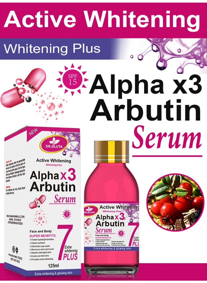 د. جلوتا 125 مل من سيروم AlphaX3 Arbutin لتفتيح البشرة، مزيل فعال للبقع الداكنة، يزيل فرط التصبغ في الوجه والجسم، ويوحد لون البشرة - Image 4