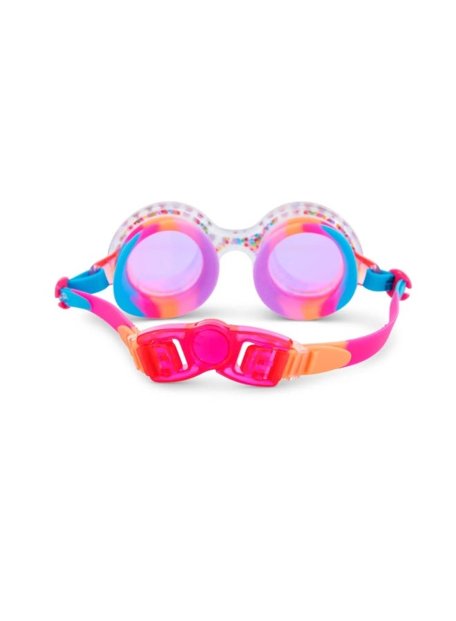 بلينج2O Bling2o Gumball Gleam Kids' Swim Goggles – UV Protection, Anti-Fog, Latex-Free Silicone, Adjustable Strap for Ages 8+, Includes Hard Case - Image 2