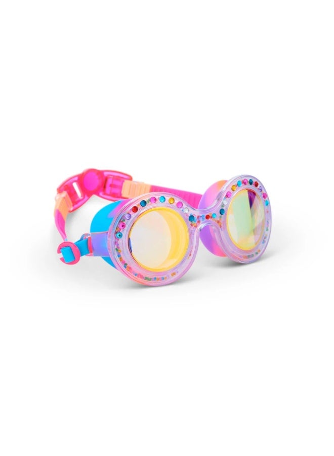 بلينج2O Bling2o Gumball Gleam Kids' Swim Goggles – UV Protection, Anti-Fog, Latex-Free Silicone, Adjustable Strap for Ages 8+, Includes Hard Case - Image 3