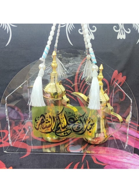 سلة أكريليك للقهوة والشاي بمساحة ترمس (طول 35 سم ، عرض 21 سم ، ارتفاع 28.5)