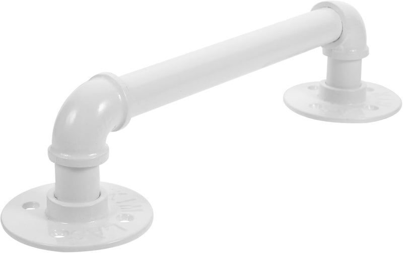 Wall Mount Staircase Handrail 30cm Metal Hand Rail Indoor Safety Railing with Non-Slip Steel Pipe Support for Home and Loft Steps, White and Black Random - Image 1