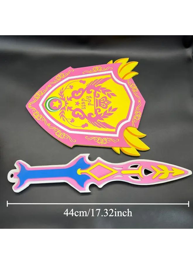 EVA Simulation Foam Sword And Shield Set Costume Party Weapon Toy For Collectors Holiday Gift - Image 2
