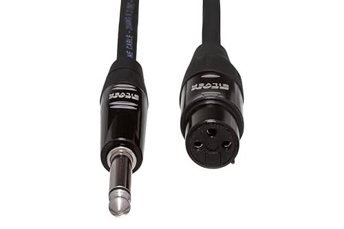 Hosa HMIC005HZ Pro Microphone Cable REAN XLR3F to 14 TS 5 Feet - Image 3