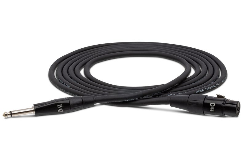 Hosa HMIC005HZ Pro Microphone Cable REAN XLR3F to 14 TS 5 Feet - Image 2