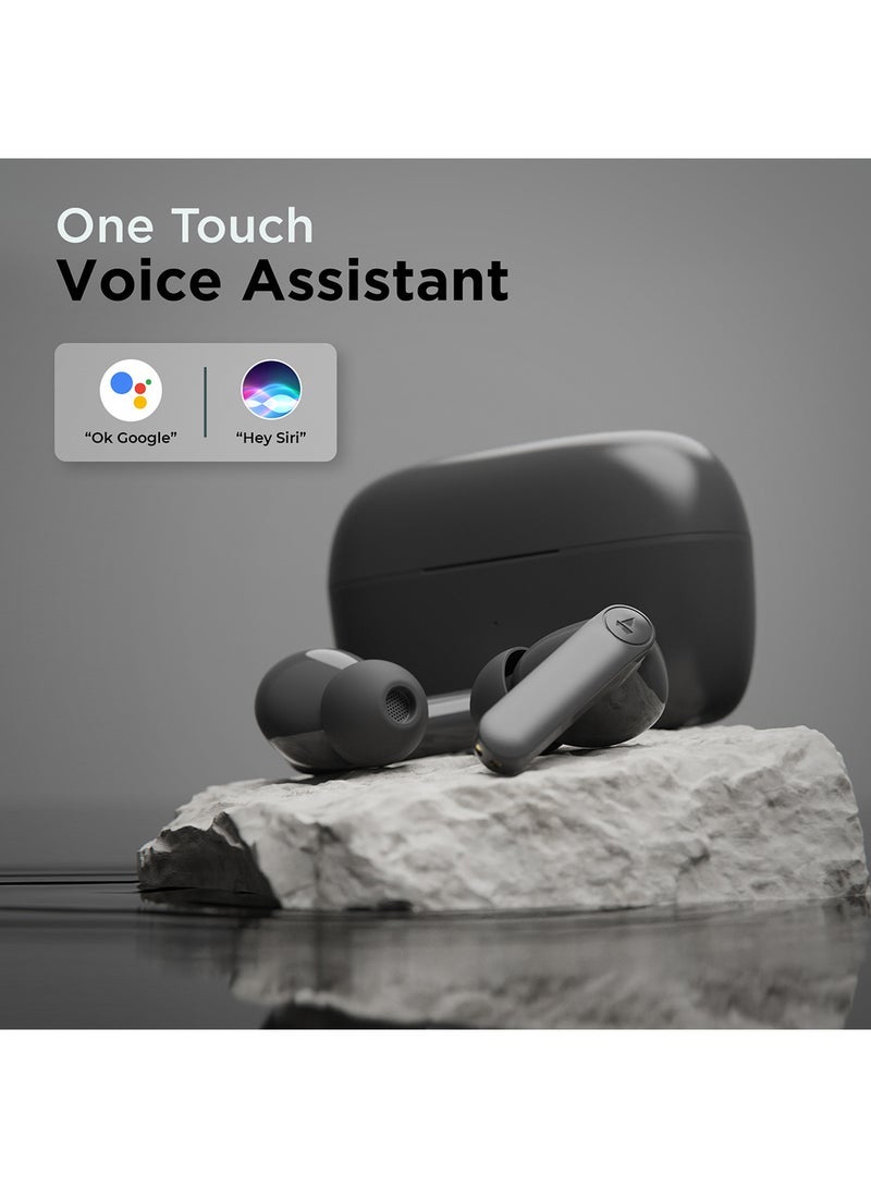 Airdopes 131 PRO Wireless Earbuds – 45 Hours Playback with ASAP Charge, 11mm Dynamic Drivers, Quad Mic with ENx Noise Cancellation, Bluetooth 5.3, Instant Wake & Pair, Ergonomic In-Ear Fit – Active Black – High Bass Earbuds for iPhone & Android - Image 5