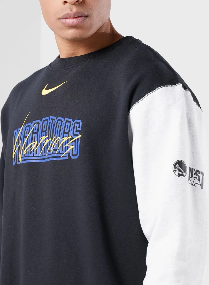 Nike Golden State Warriors Graphic Fleece Sweatshirt