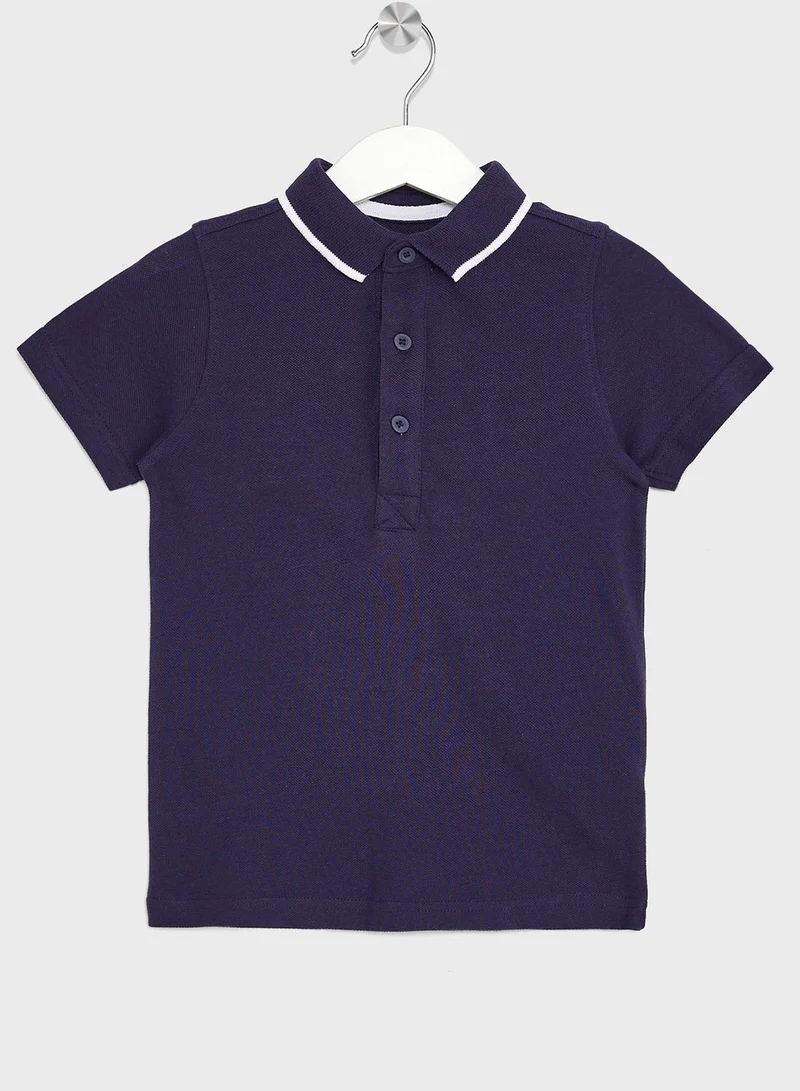 mothercare Kids 3 Pack Assorted Polo