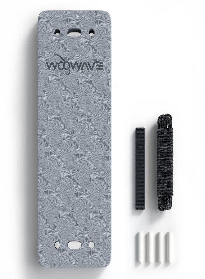 WOOWAVE Flat Fender Prevent Scratches for Yacht Motorboat Boat Bumper, 3 Layer EVA Boat Fender with Rope (20inch, Gray) - Image 1