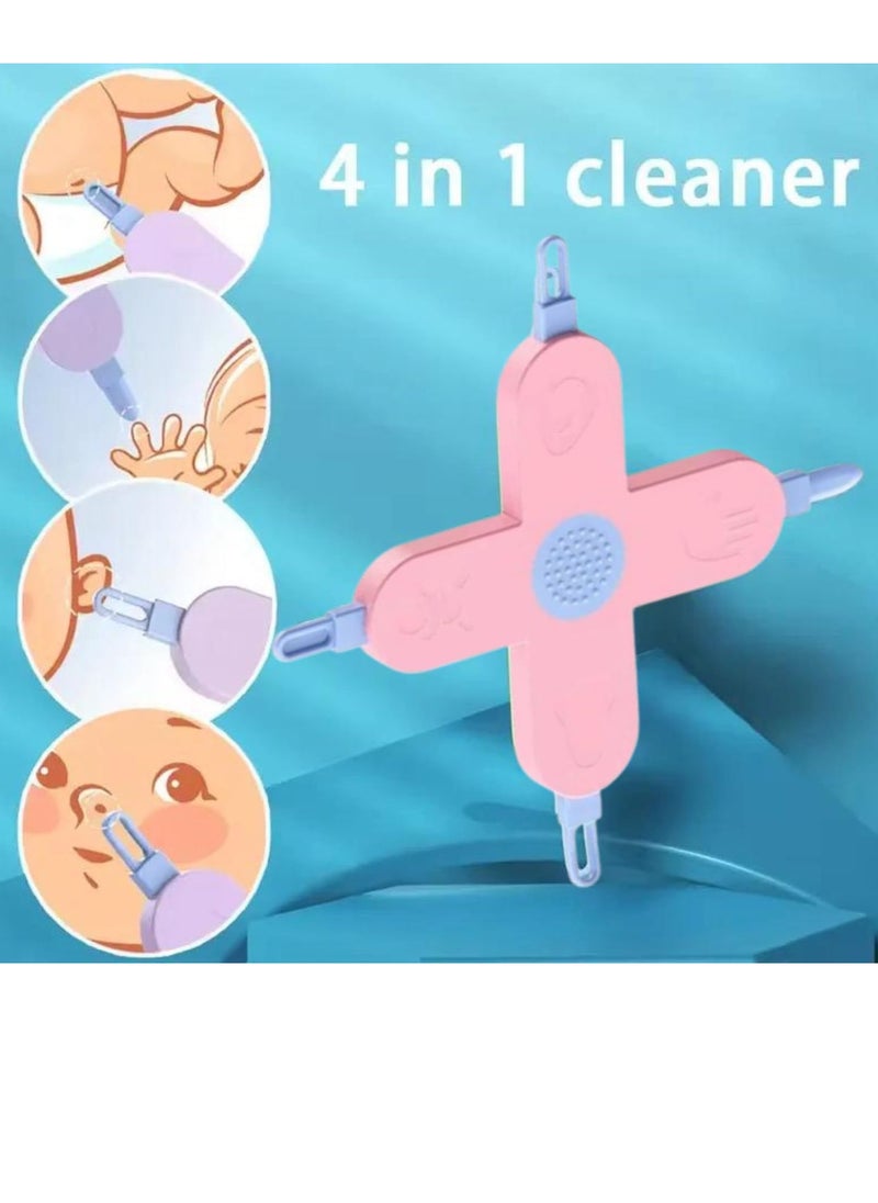 Bukela 4-in-1 Baby Care Tool, 4-in-1 Nose and Ear Cleaner, Nose, Nail, Nose and Ear Gadget, Safe Ear Wax Removal Tool for babies  - Image 2
