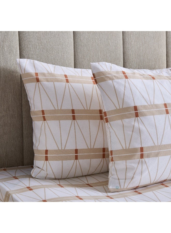 Home Box Malta Lattice 2-Piece Printed Cotton Pillowcase Set - 50x75 cm  - Image 3