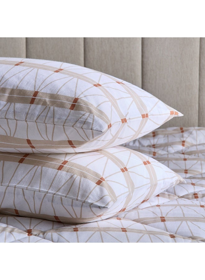 Home Box Malta Lattice 2-Piece Printed Cotton Pillowcase Set - 50x75 cm  - Image 5