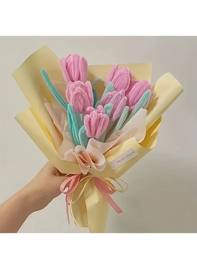 100 Pcs Macaron Series Mixed Colors Soft Flexible Chenille Stems For DIY Crafts And Decorations - Image 3