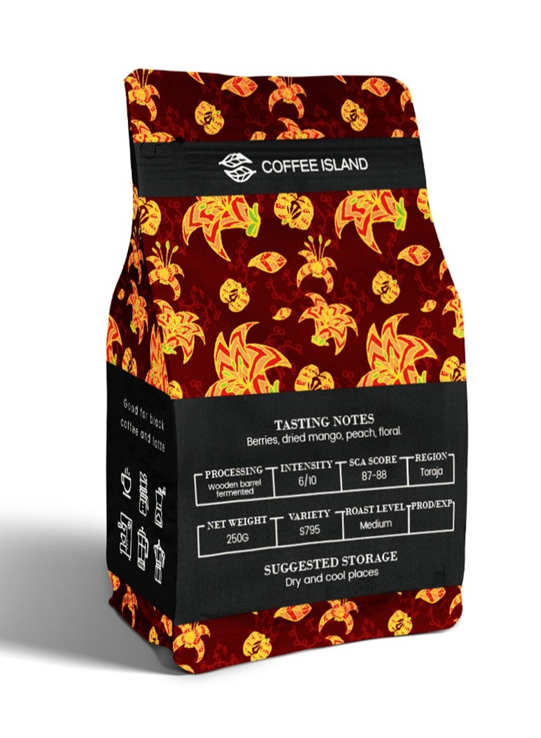 Tealand Coffe Island Indonesia Specialty Coffee, 100% Arabica, Medium Roast, Confectionery Flavor Profile, SCA Score 87-88, 250 Gram  - Image 2