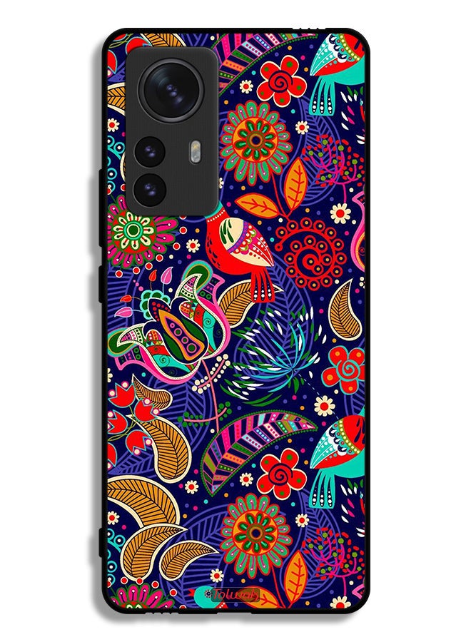 Tolwak Xiaomi 12 Pro Protective Case Cover Birds And Floral Pattern - Image 2