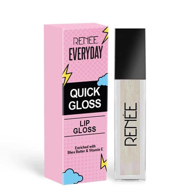 Renee RENNE Everyday Quick Gloss Clear Drama Supple Glossy Lips For Long Lasting Hydration Lightweight NonSticky Formula with Subtle Tint Shea Butter Vitamin E Infused  - Image 1