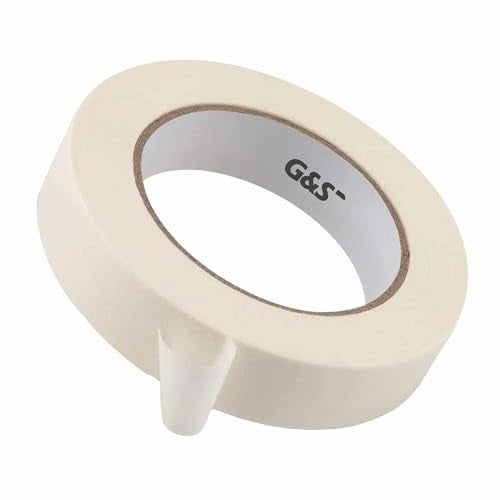 G@S G&S Masking Tape for Painting I Painter Tape - Easy to Tear, 1st choice for Carpenter, Artists, Labelling and Painting. Leaves no residue (Width- 25mm/1 Inch x 20 meter in length) (1) - Image 1