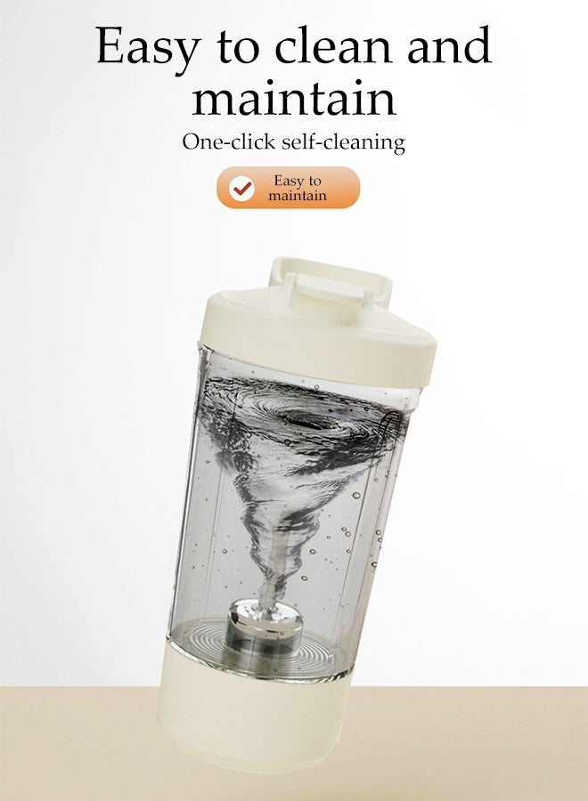 DUNISO Electric Mixing Cup Premium Electric Protein Shaker Bottle Rechargeable Auto Magnetic Mug Self Stirring Coffee Mug Rotating Home Office Travel Stirring Cup Portable Powder Shake Cup for Protein, Coffee, Milkshake,Oatmeal - Image 3