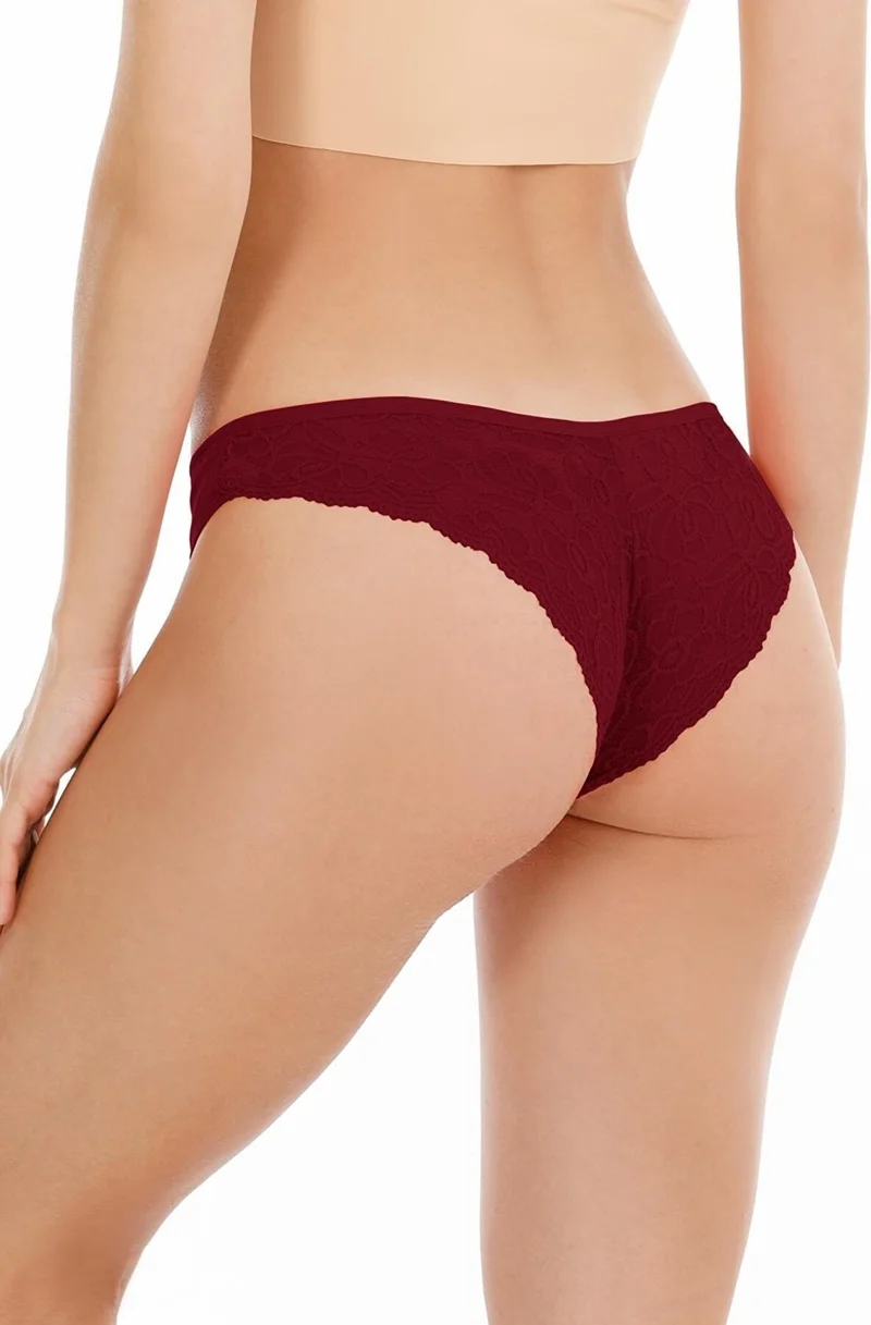 سينسو Women's Brazilian Lace Back Panties 5 Piece Package Set - KTS2014 Model5