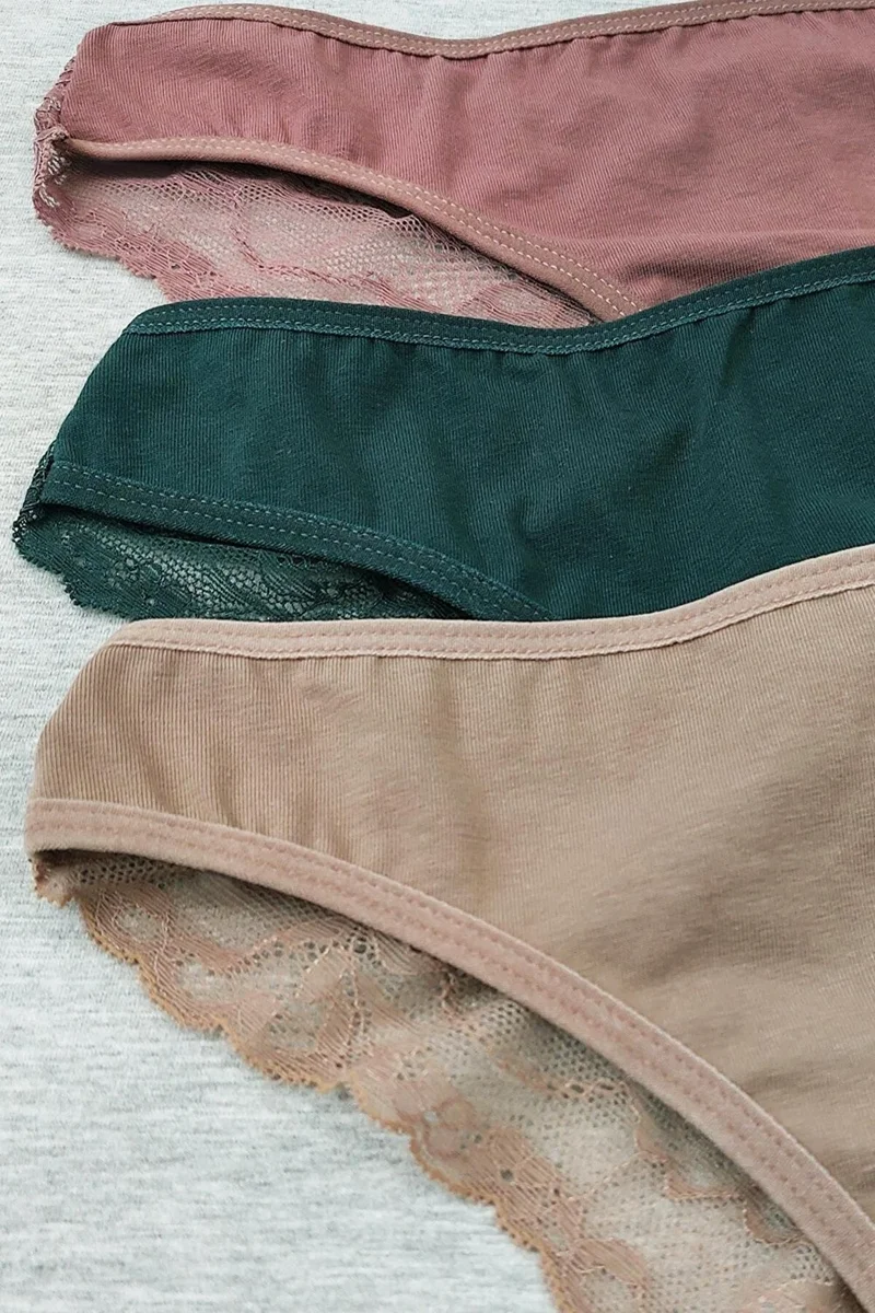 سينسو Women's Brazilian Lace Back Panties 5 Piece Package Set - KTS2014 Model5