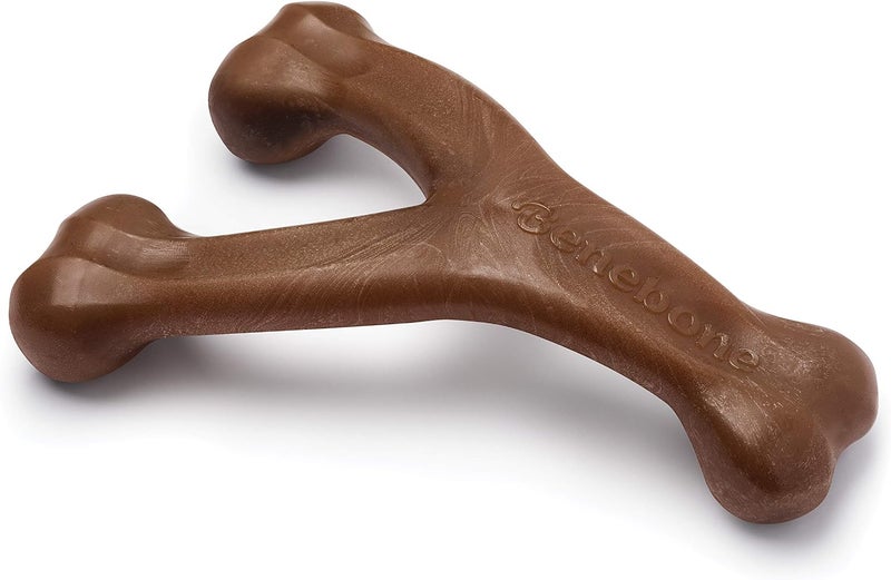 Benebone Wishbone Dog Chew Toy for Aggressive Chewer- Peanut Butter Flavor, Giant - Image 1