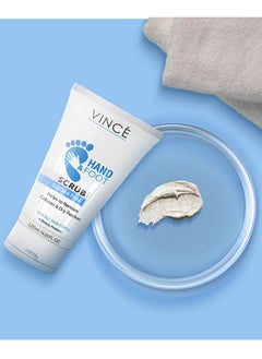 VINCE Hand & Foot Scrub – Exfoliates Dead Skin & Removes Rough Patches – Deeply Cleanses, Moisturizes Dry Skin,  Restores Softness & Radiance – Smooth, Supple Hands & Feet, 120ml  - Image 2