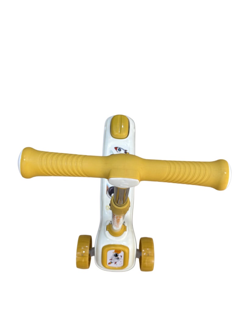 سكوتر أطفال متعدد الألوان بإضاءة وموسيقى – قابل لتعديل الارتفاع، مناسب للأعمار من 2 إلى 8 سنوات - Image 3