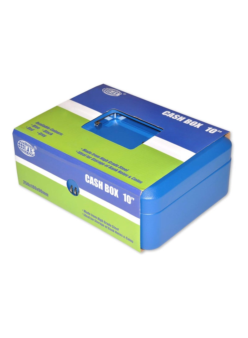 FIS Cash Box with Number Lock 10 Inch, Matt Finish Blue Color - FSCPTS0027BL - Image 3