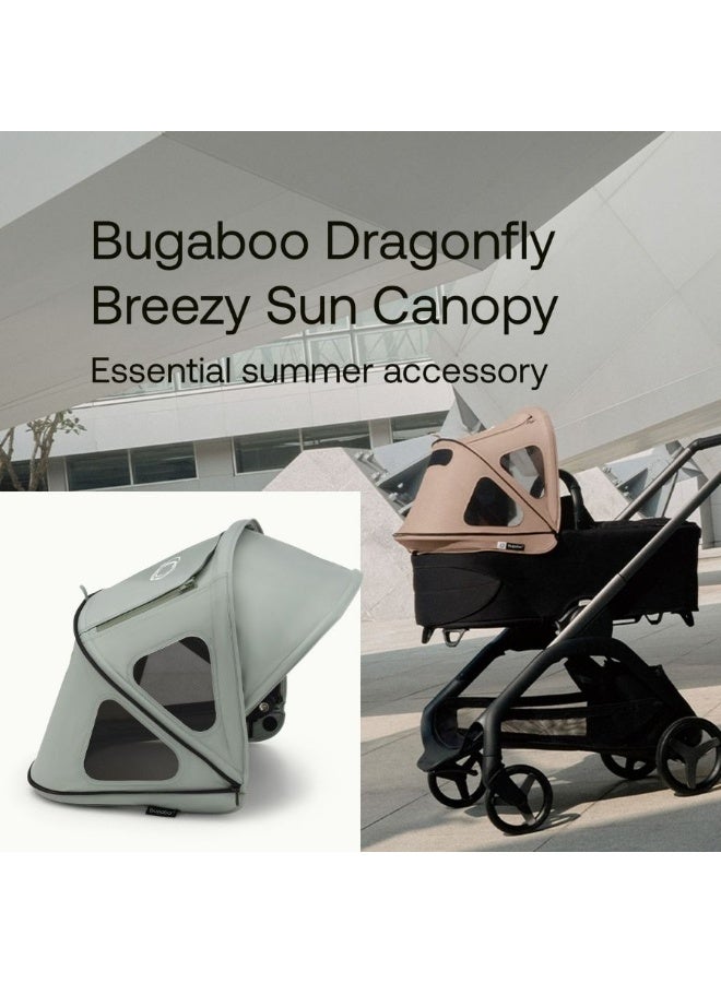 Bugaboo Dragonfly Breezy Sun Canopy - Pine Green - Image 2