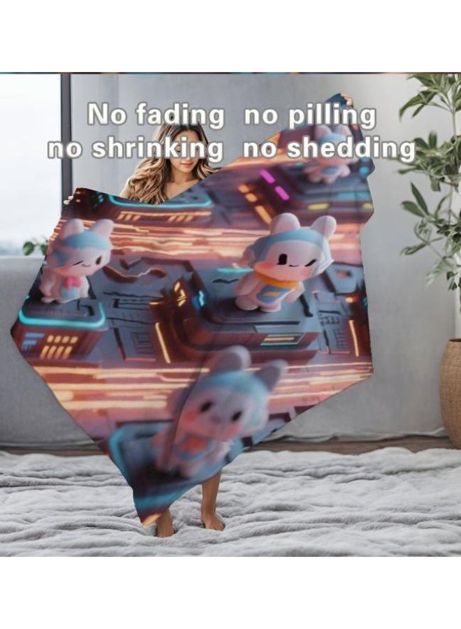 عام بطانية رقيقة من الفانيلا الكرتونية للأطفال والرضع (دافئة ومريحة، ومناسبة للنوم والألعاب) 70 سم * 100 سم - Image 3