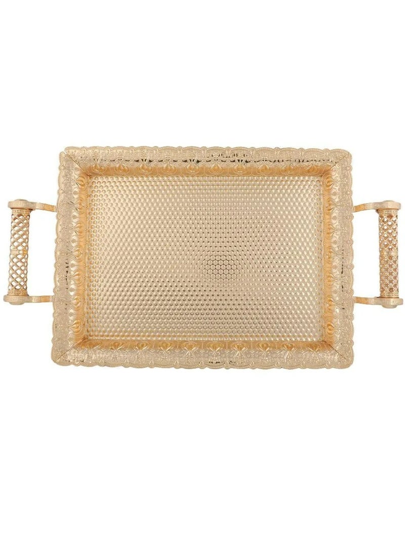 Abraj - Abraj Rectangular Tray  - 601G6226M (Gold) - Image 1
