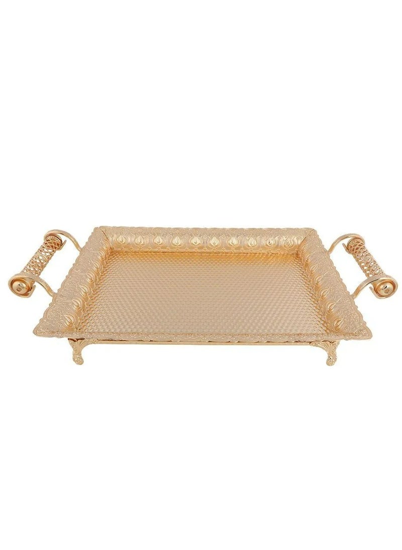 Abraj - Abraj Rectangular Tray  - 601G6226M (Gold) - Image 1