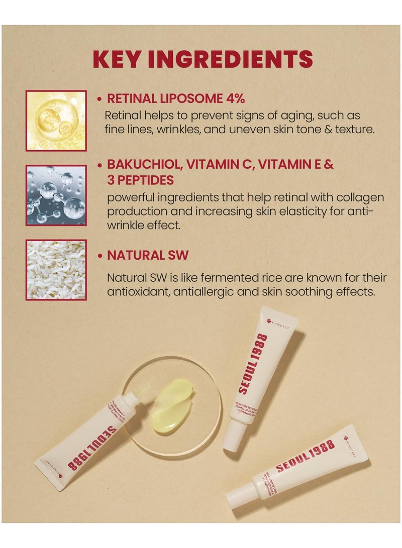 SEOUL 1988 SEOUL 1988 Eye Cream : Retinal Liposome + Fermented Bean, 30ml/1.01 fl.oz.  - Image 4