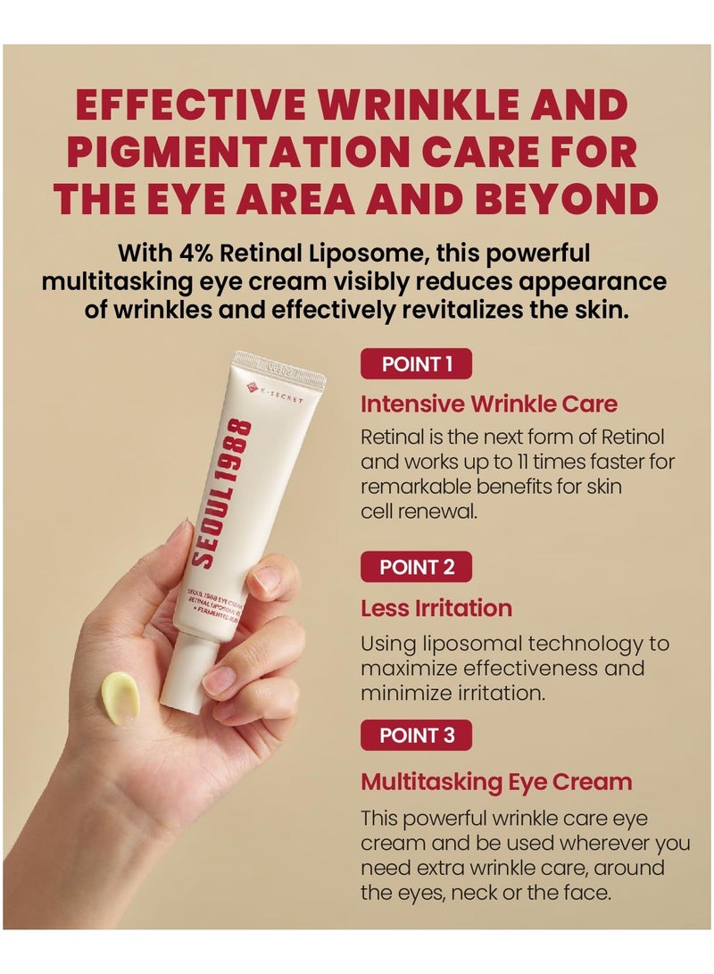 SEOUL 1988 SEOUL 1988 Eye Cream : Retinal Liposome + Fermented Bean, 30ml/1.01 fl.oz.  - Image 5