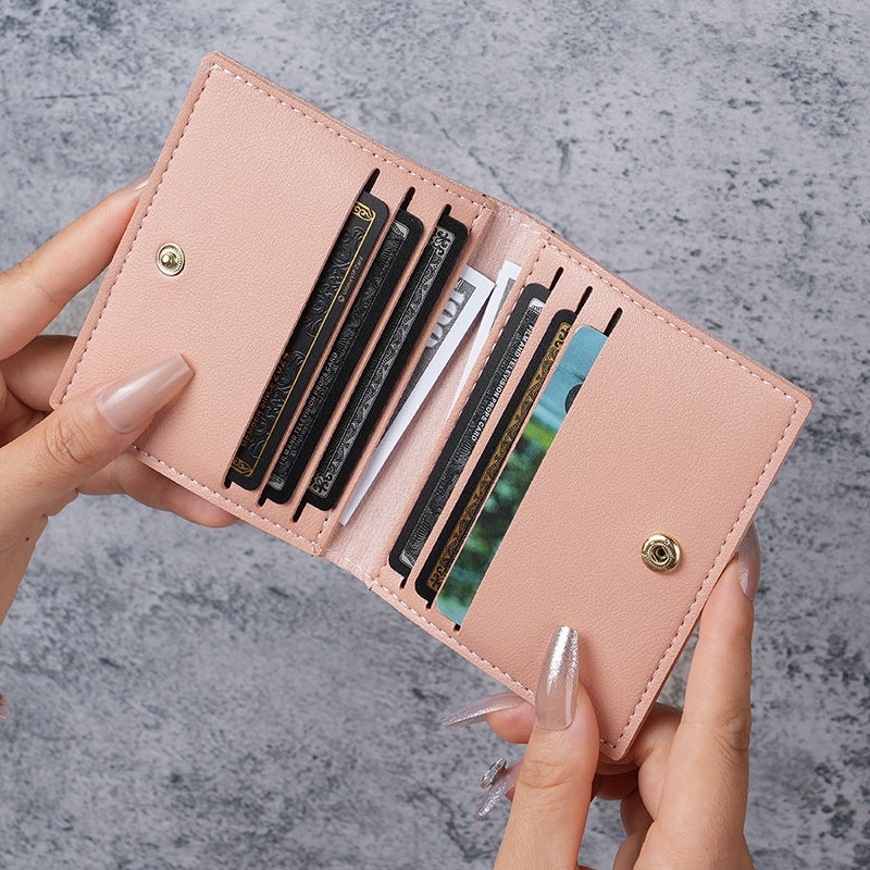 Multifunctional Solid Color PU Leather Wallet, RFID Blocking Design Portable Daily Storage Purse for Cards Cash Coin Business Use - Image 2