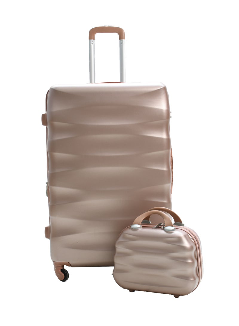 مورانو طقم حقائب سفر مورانو 5 قطع بعجلات مقاس 30/26/22/18/12  بوصة (روز قولد) - Image 4