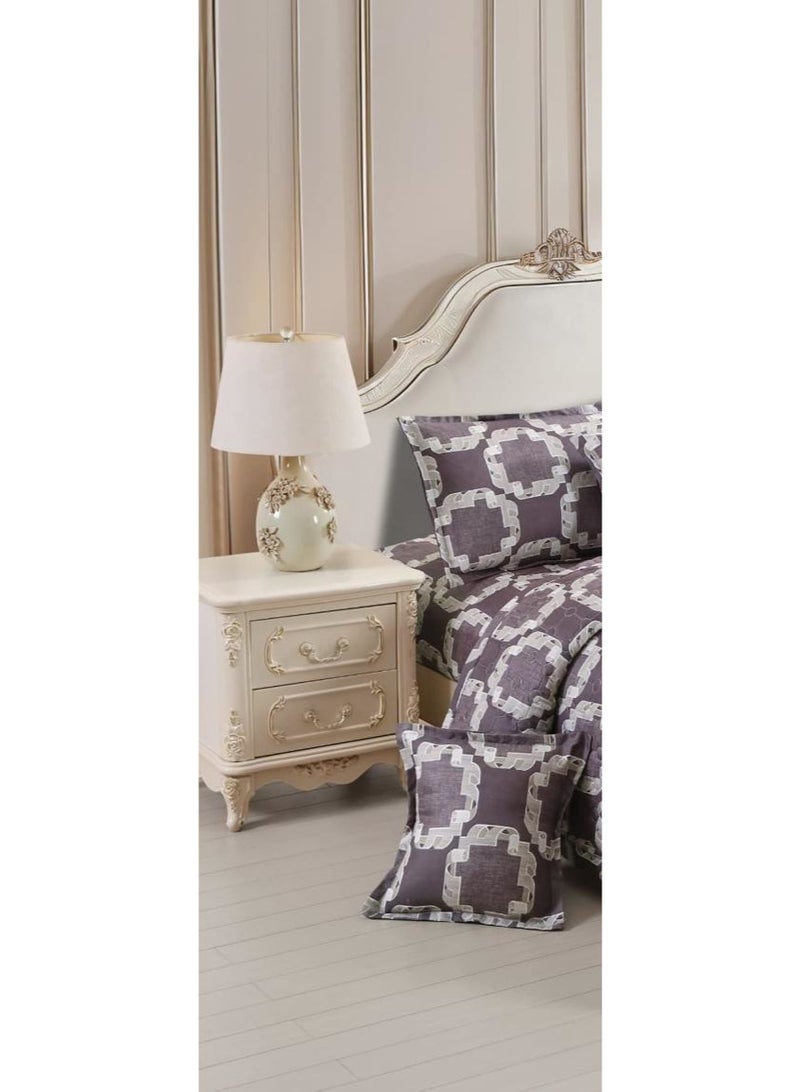 مون طقم لحاف نفرين مضغوط مشجر 6 قطع مقاس اللحاف 240x220 سم - Image 2