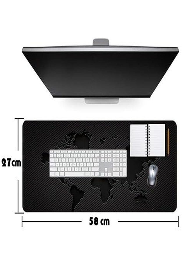 CHATTERJEE Electro HUB Gaming Mouse Pad with Non-Slip Rubber Base | Large Desk Pad for Office and Gaming | Durable Stitched Edges | Smooth Surface for Precision Control (Black) - Image 5