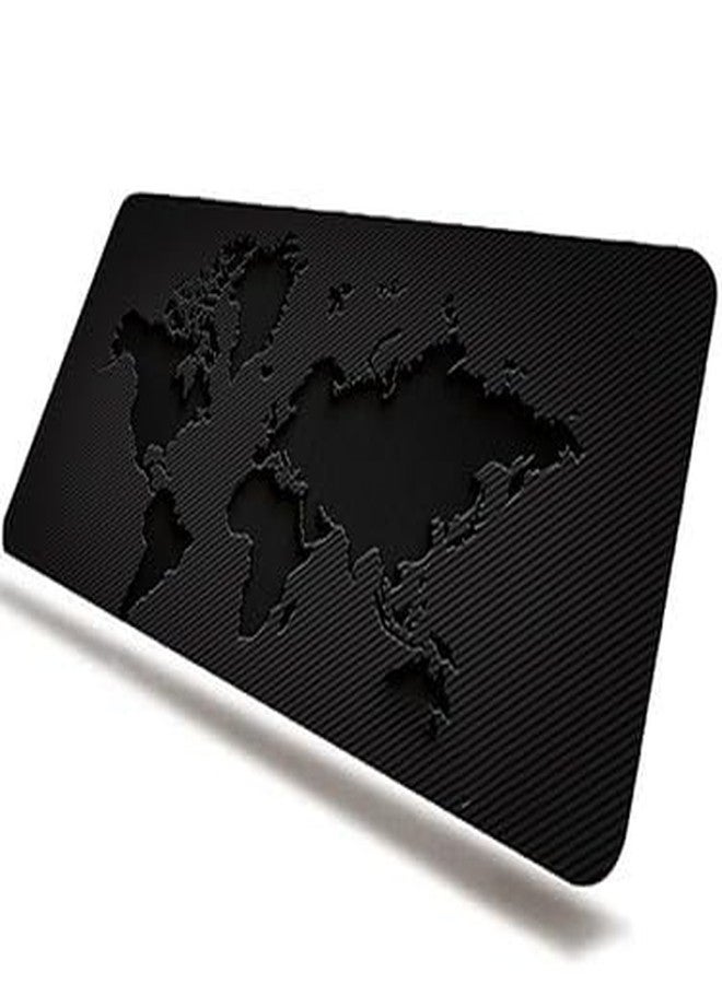 CHATTERJEE Electro HUB Gaming Mouse Pad with Non-Slip Rubber Base | Large Desk Pad for Office and Gaming | Durable Stitched Edges | Smooth Surface for Precision Control (Black) - Image 1