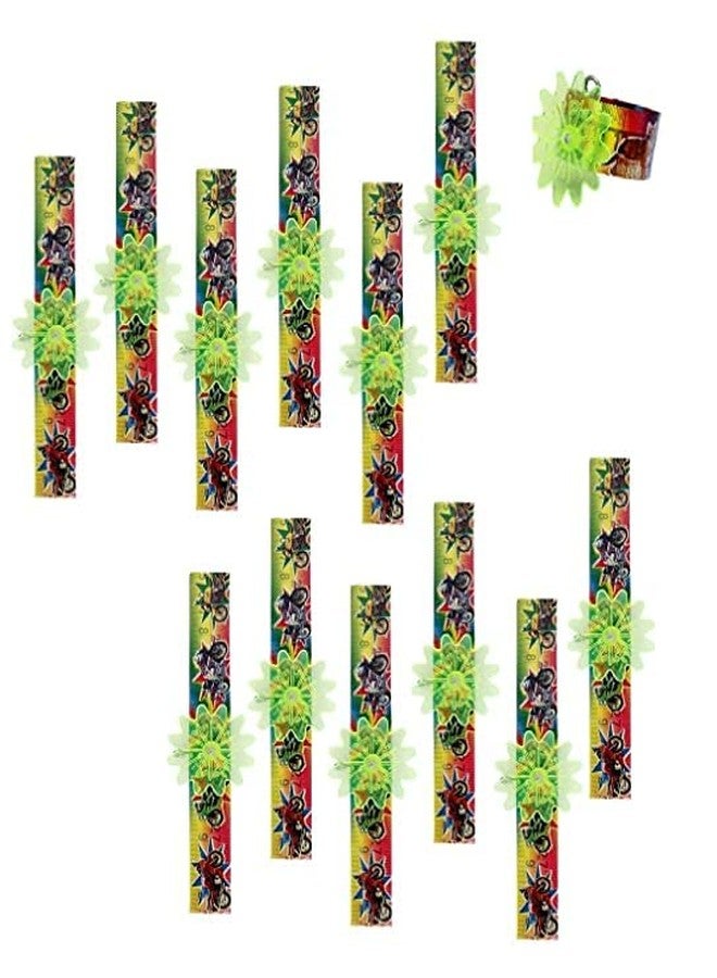 KYNA Flashing Light Slap Scale/Hand Wrist Band School Stationery Item For Kids Boys And Girls Random Colours Pack Of 1 (12) - Image 1