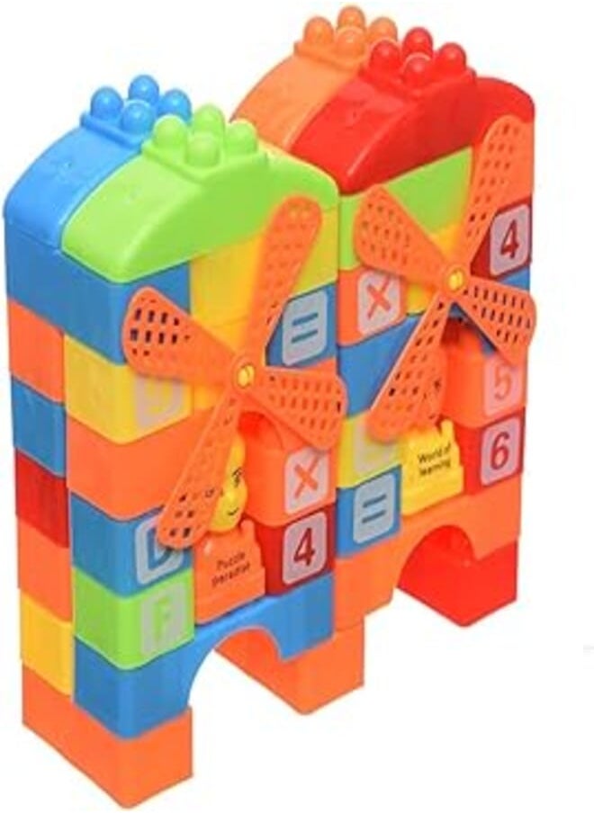 Carol Carol 9002A Non-Toxic Building Blocks For Kids Set Of 48 Pcs. - Multi Color 