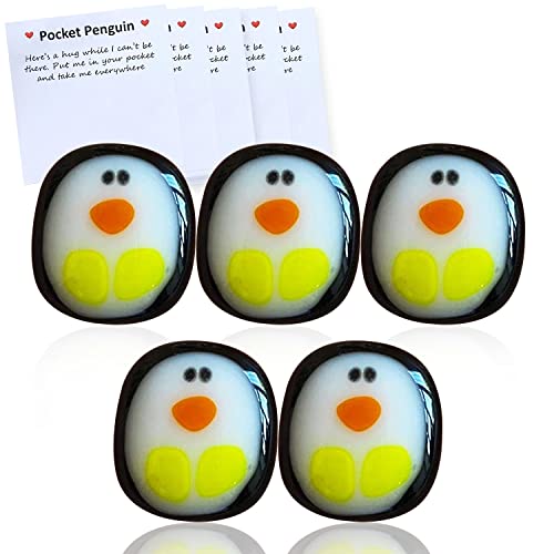 Qitiieli A Little Pocket Penguin Hug Mini Cute Animal Decoration Pocket Hug Penguin Stress Relief Toy Special Encourage Birthday Wedding Party Decoration Kids Penguin Gift for Boys and Girls - Image 1