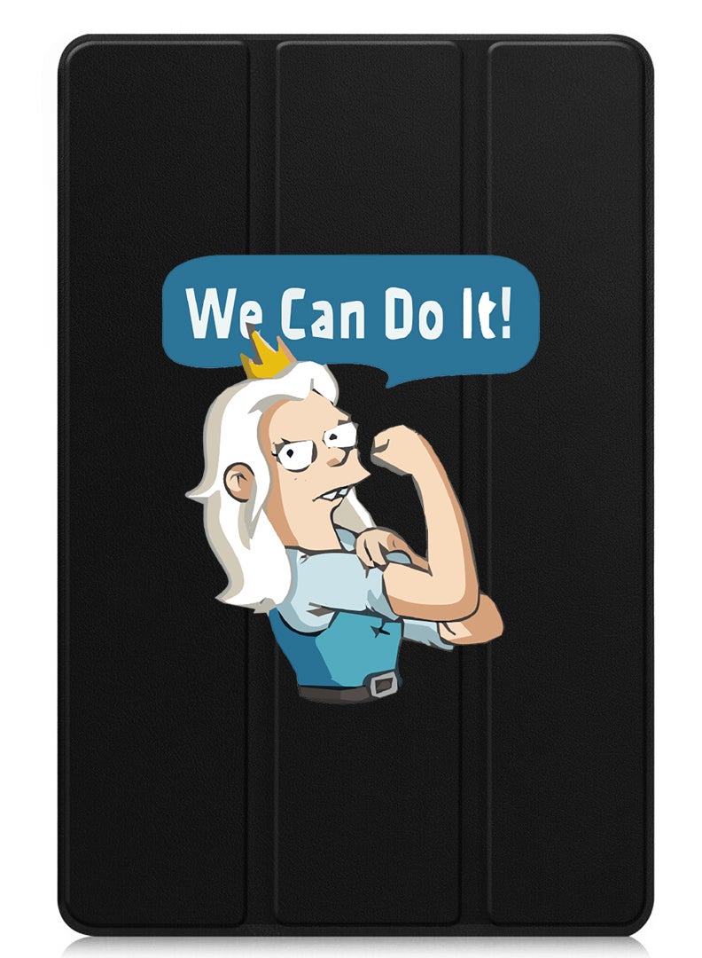 Theodor Protective Flip Case For Apple iPad Pro 13 (2024) With Trifold Stand Auto Wake Sleep Shockproof Cover We can do it-01 - Image 1