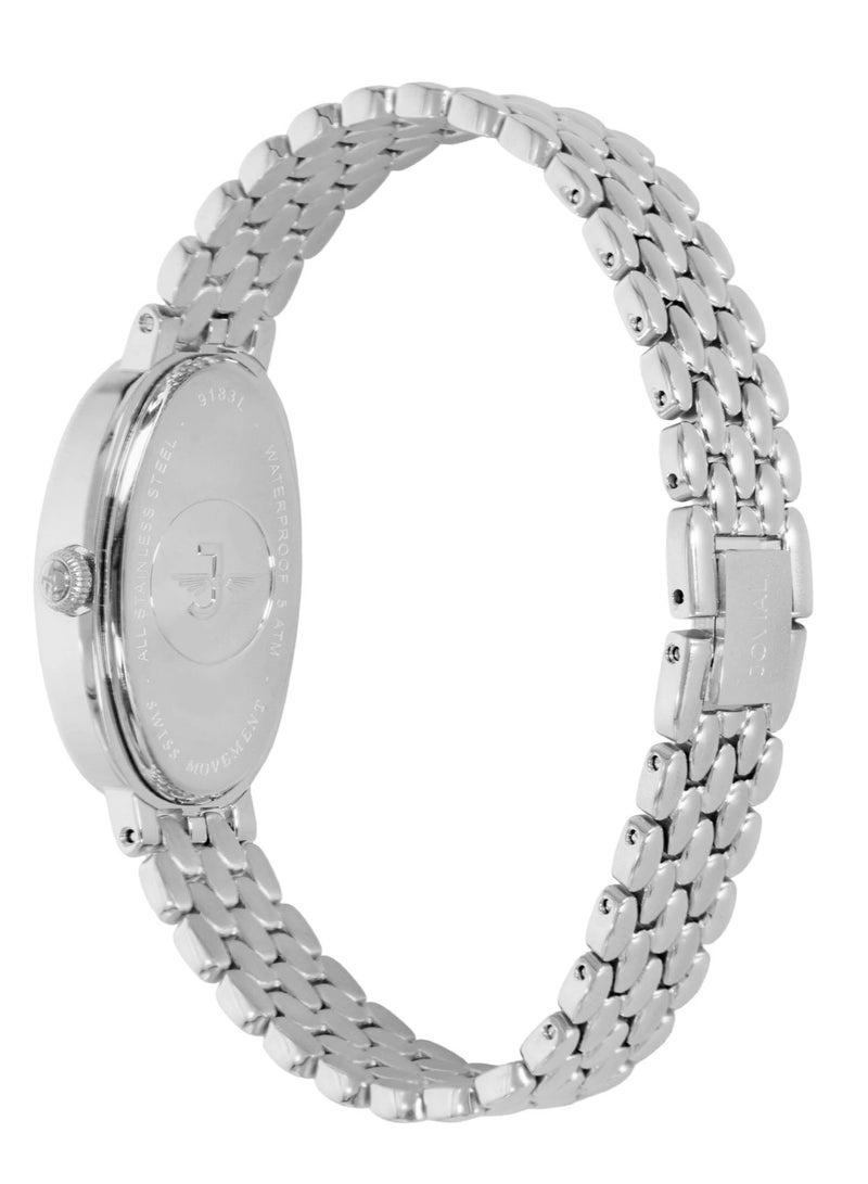 جوفيال ساعة جوفيال  - 9183LSMQ05E  النسائية، سوار معدني، مينا وردية، مقاومة للماء، تناظرية، 22 مم - Image 3