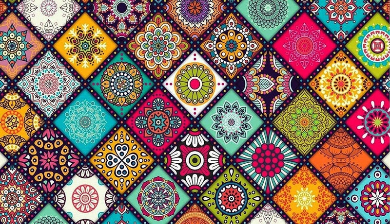 Cread Craft Cread Craft Printed PVC Placemats for Dining Table and Kitchen Hot Vessels Dining Mats Multicolor387  - Image 3