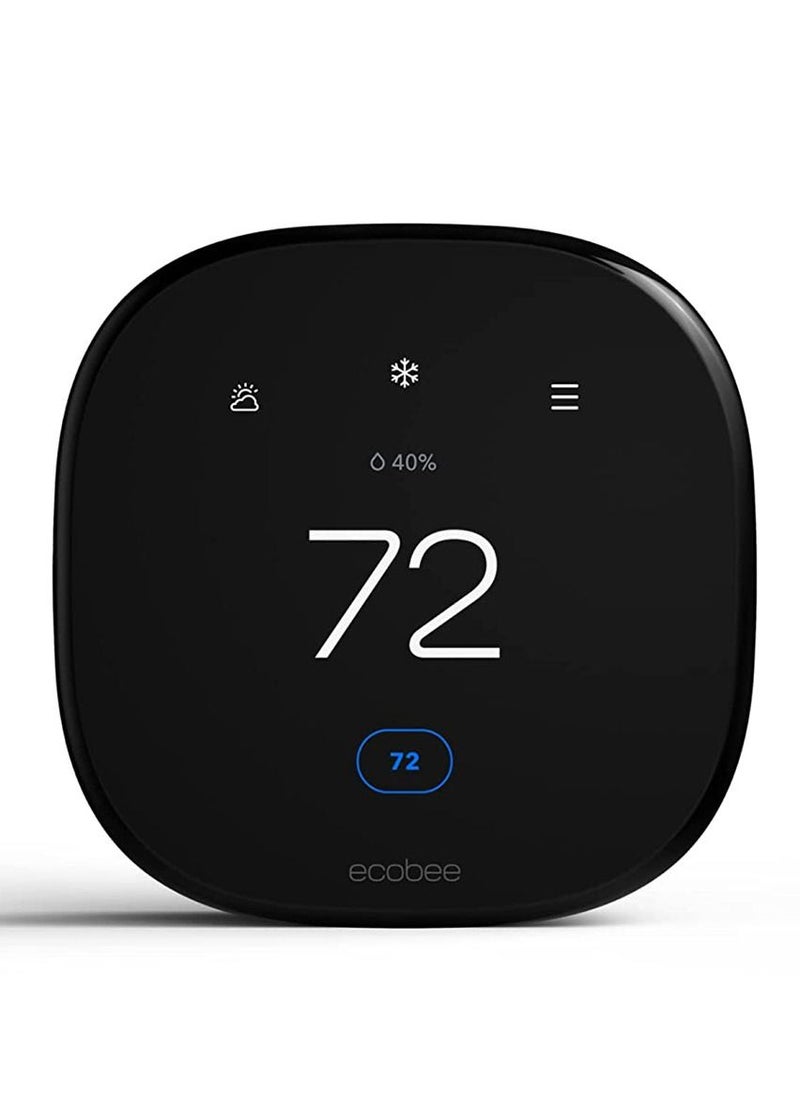 Ecobee - Smart Thermostat Enhanced 6Th Gen Without Sensor Black Eb-State6L-01 - Image 1