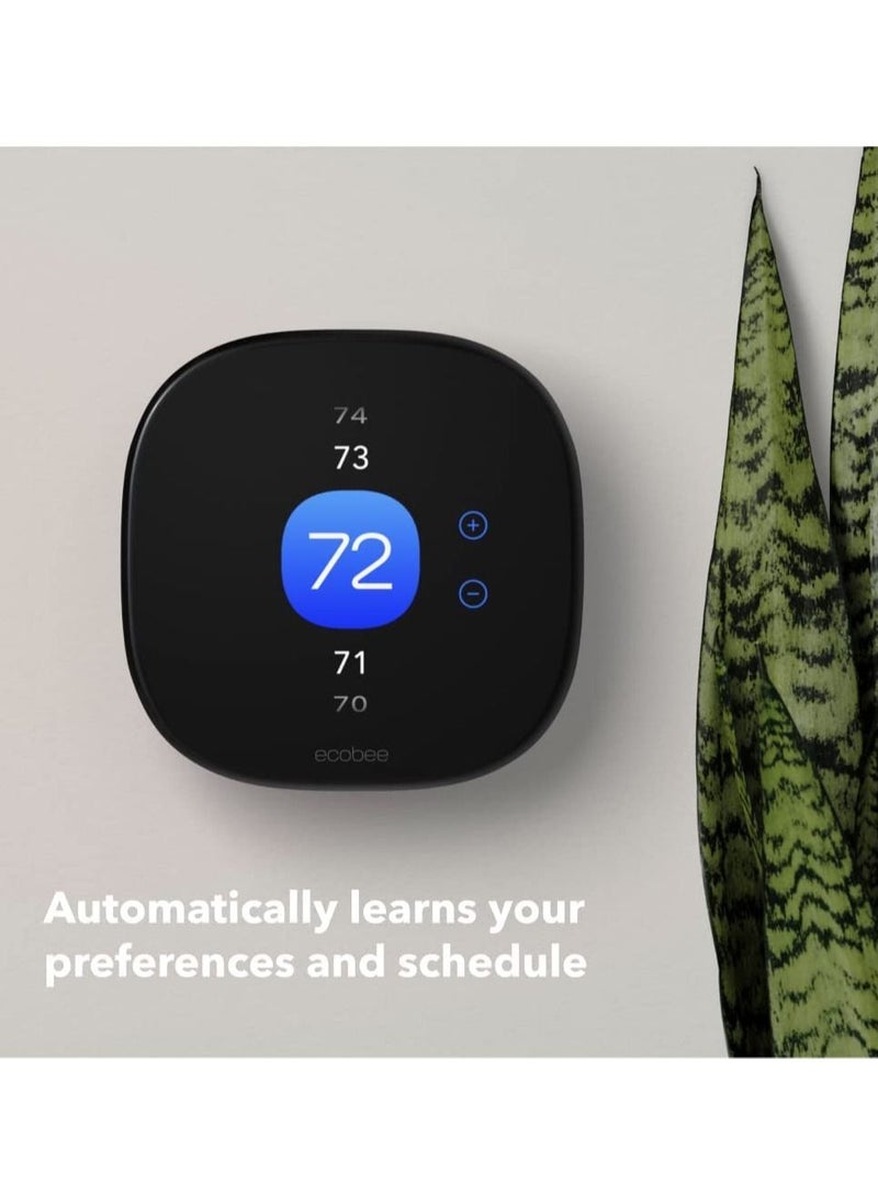 Ecobee - Smart Thermostat Enhanced 6Th Gen Without Sensor Black Eb-State6L-01 - Image 1