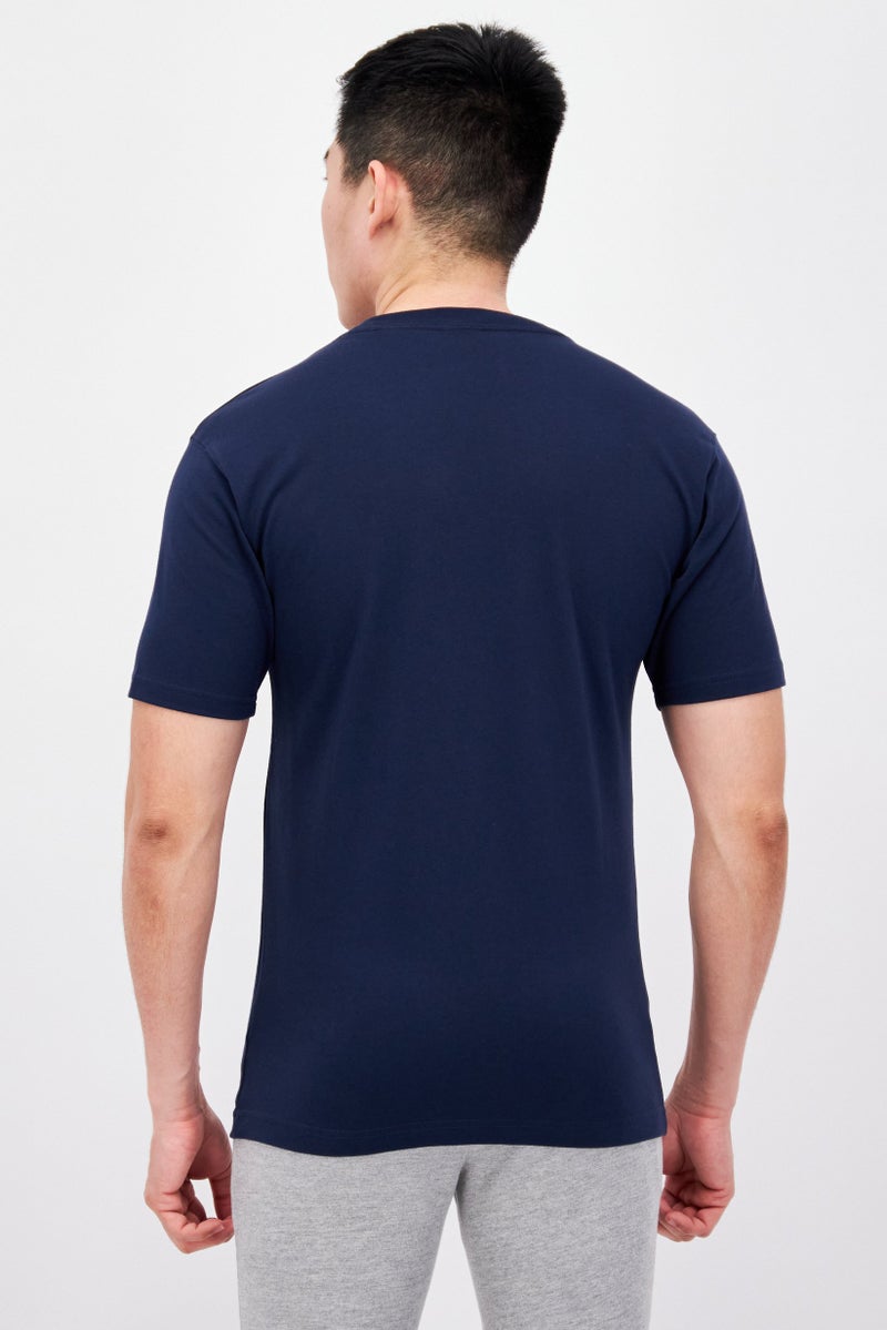 New Balance Men Sportswear Fit Short Sleeve Outdoor T-Shirts, Dark Teal Blue - Image 3
