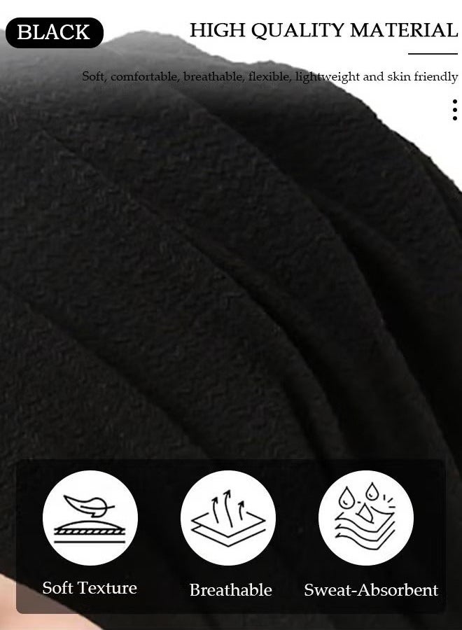 Women Under Scarf Hijab Cap Beanie Hat Headband Islamic Hijab Hat Turban Muslim Inner Hijab Scarf Bottom Cap Soft Knit Cap Tube Cap for Women Girls - Image 3