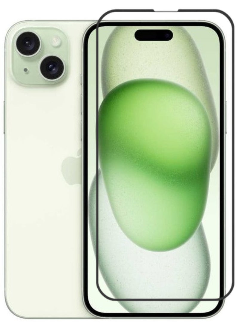 RAYON Tempered Glass Screen Protector 5D Designed For iPhone 15 Plus Full Screen Coverage And Bubble Free - Image 1